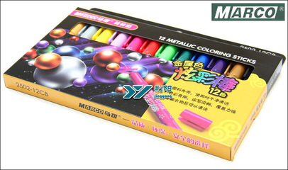 馬可12色筆形金屬色炫彩棒 2502-12CB 旋轉油畫棒 棒棒彩 可水洗圖片,馬可12色筆形金屬色炫彩棒 2502-12CB 旋轉油畫棒 棒棒彩 可水洗圖片大全,上海荊陽文教用品-
